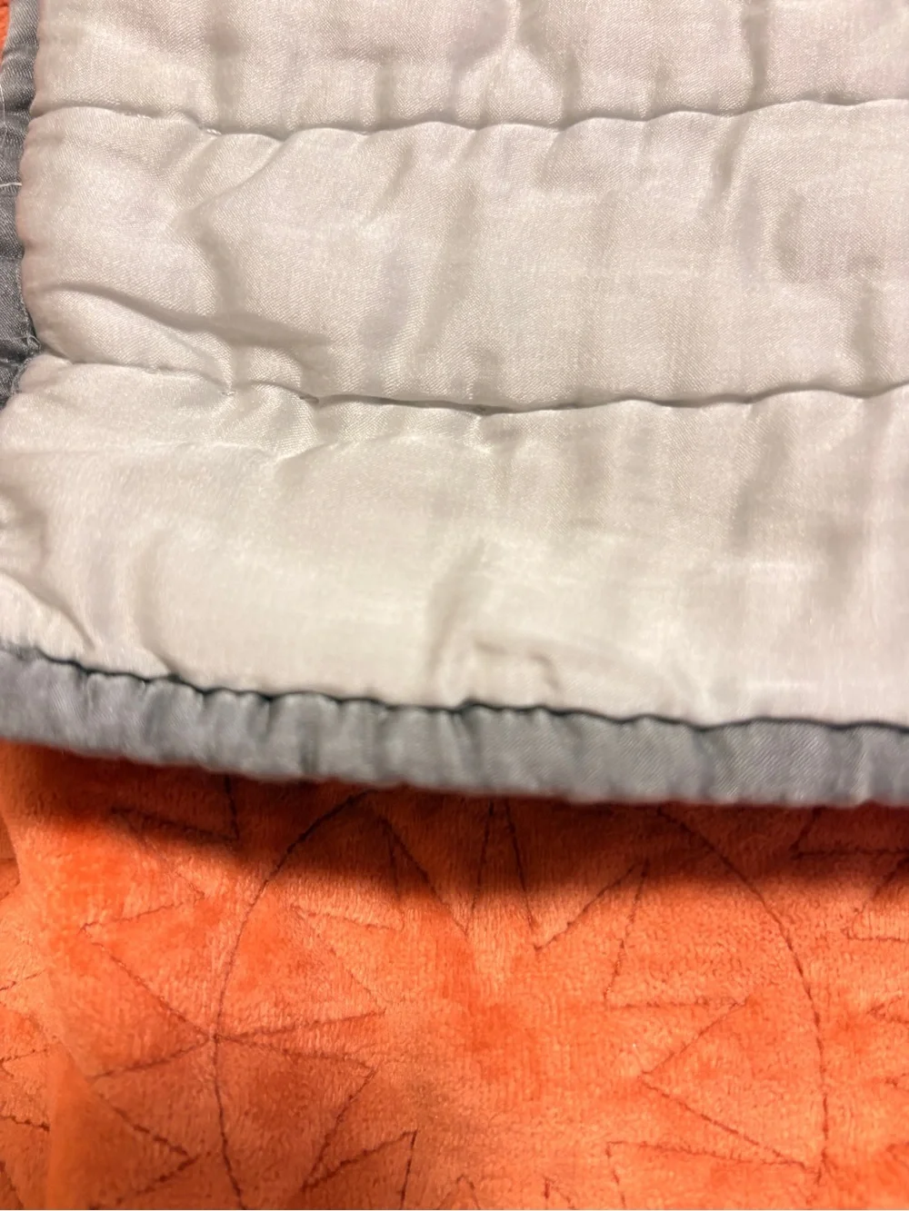 Pottery Barn Silk Euro Sham Channel Two-Toned Cotton Quilted Gray Ivory 26x26